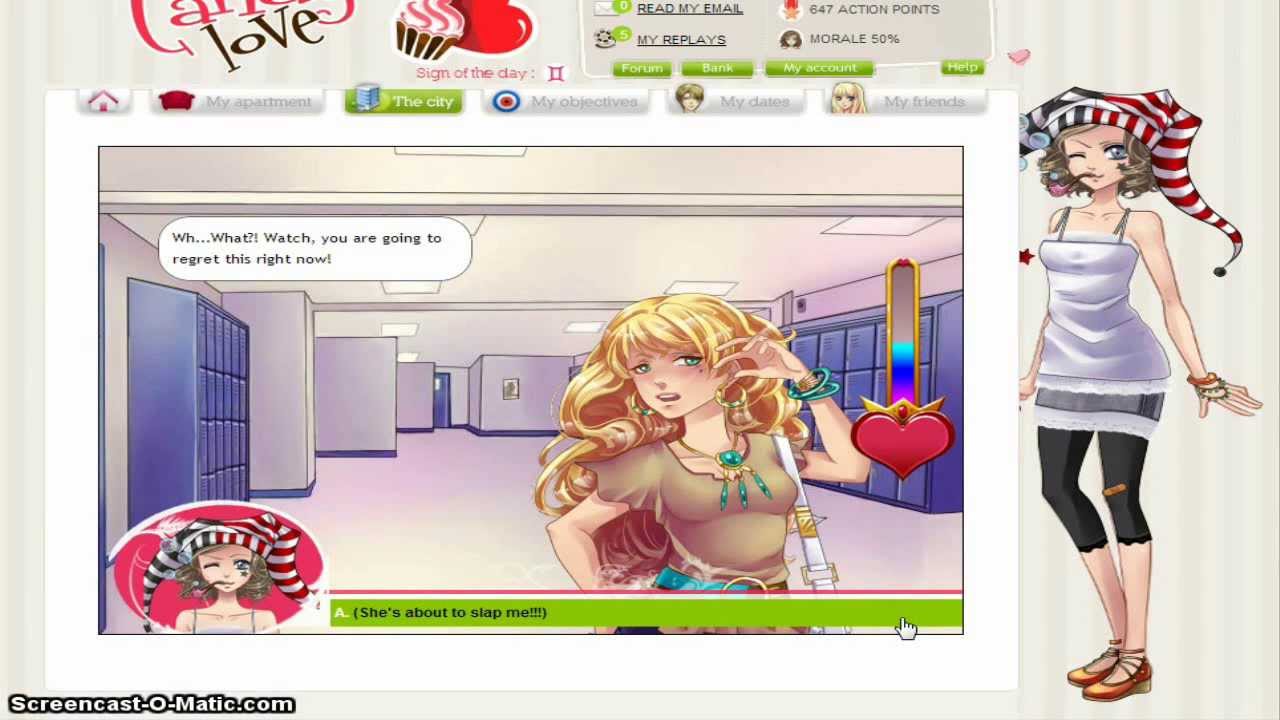 My Candy Love Episode 5 Endings Nathaniel Amber S Slap And Lysander Youtube