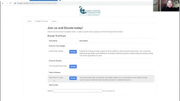 Donor Portal Walk Through
