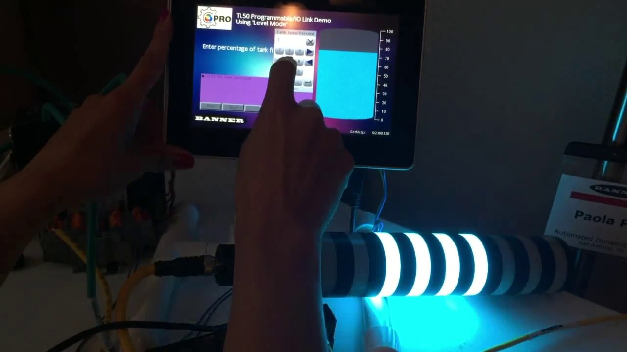 Tl50 Pro Io Link 10 Segment Light Level Mode Feature Youtube
