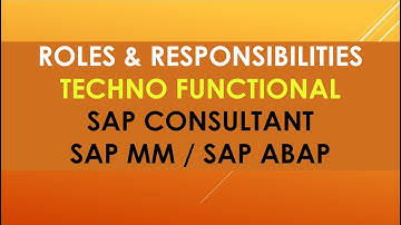 Roles and responsibilities of sap techno functional consultant | create transaction code in sap abap