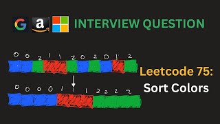 Leetcode 75: Sort Colours | Data Structures and Algorithms Java / C++ / Python