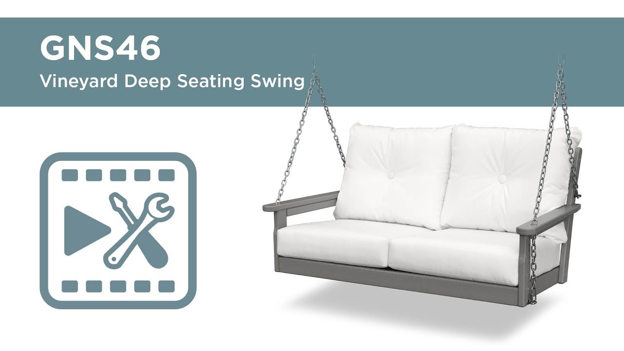 POLYWOOD GNS46 Vineyard Deep Seating Swing Assembly Video YouTube