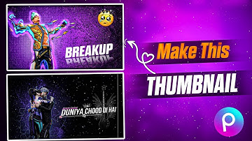 How to make Montage Thumbnail in PicsArt 🔥//FF Montage Thumbnail Editing tutorial//Like @ZeroxFF