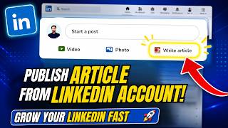 How To Publish Article From LinkedIn Account | Step By Step | Updated