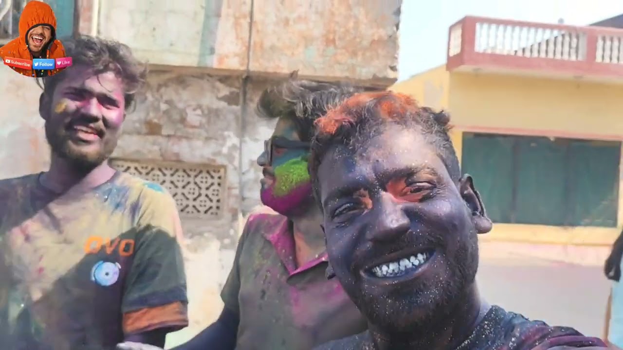 Holika Dahan se shuru…Aur raat ke khane tak sirf masti hi masti 💥🎨Toota-futa vlog tha… 