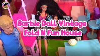 Barbie Doll Vintage Fold 'N Fun House! | 1992 Barbie Fun House Playset