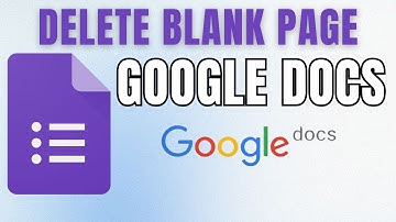 How to DELETE Blank Page in Google Docs in SECONDS!