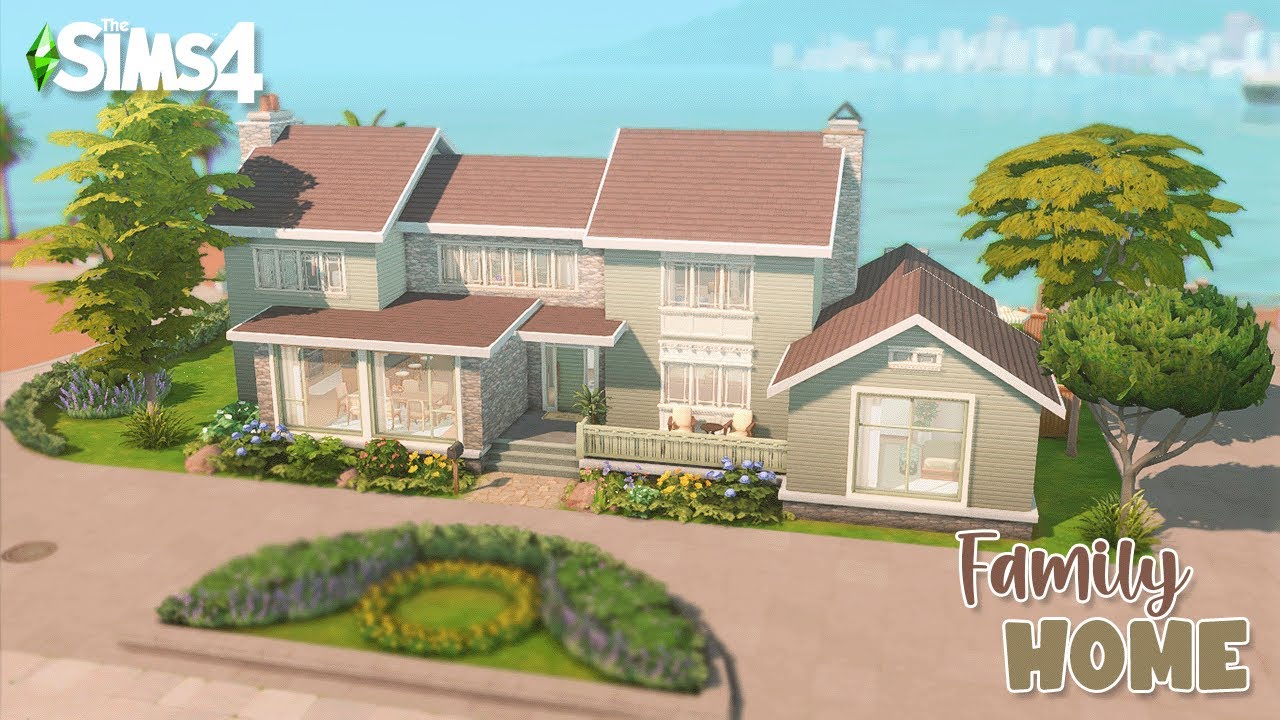 San Sequoia Family Home | Speed Build | The Sims 4 - YouTube