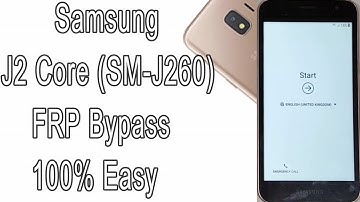 Bypass FRP Samsung galaxy J2 Core (SM-J260) 100% Easy Remove Google Account |  | Android 8.1/9