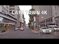 Driving downtown  cape town 4k  south africa sunset