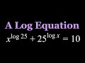 Solving A Quick and Easy Logarithmic Equation