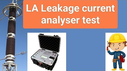 La leakage current analyser test. surge arrester leakage current test. la testing.#electrical