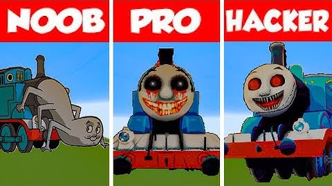 Thomas Train EXE NOOB VS PRO VS HACKER Minecraft Pixel art