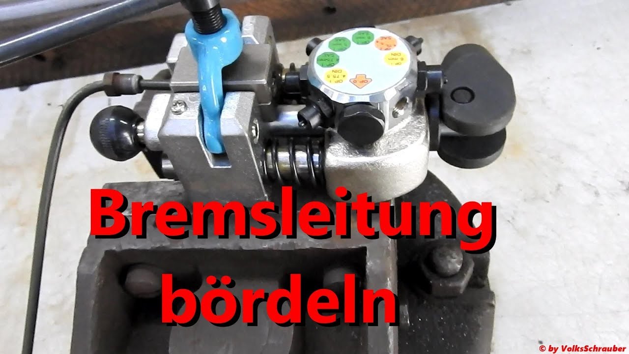 Bremsleitungsmutter erneuern bzw. wie bördel ich eine Bremsleitung - Brake line flare