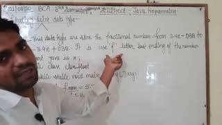 BCA IIIrd SEMESTER Java Programming By Dilip Sir