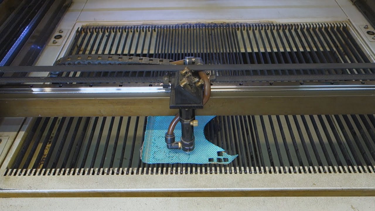 Порезка ткани лазером по просьбе подписчика - YouTube