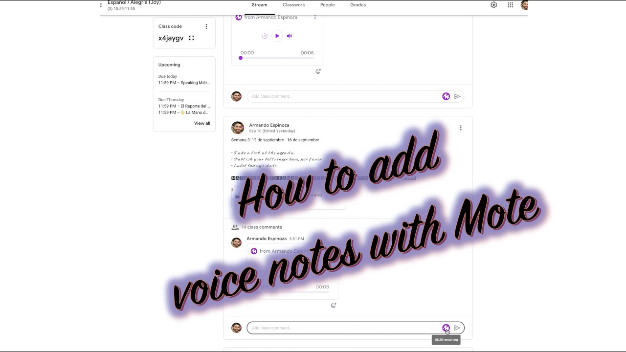 How to add voice notes with Mote - YouTube