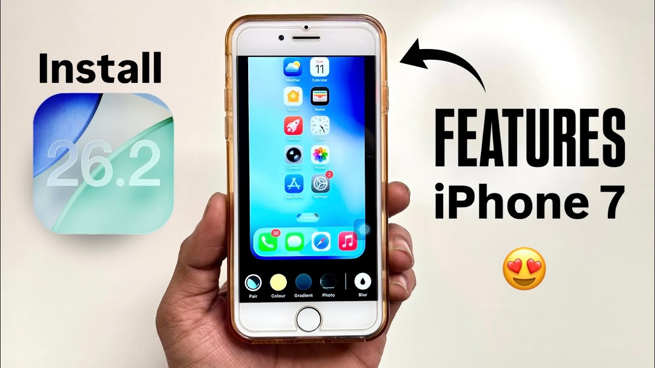How to Get iOS 26.2 Features on iPhone 7 - Install iOS 26 FEATURES in iPhone 7