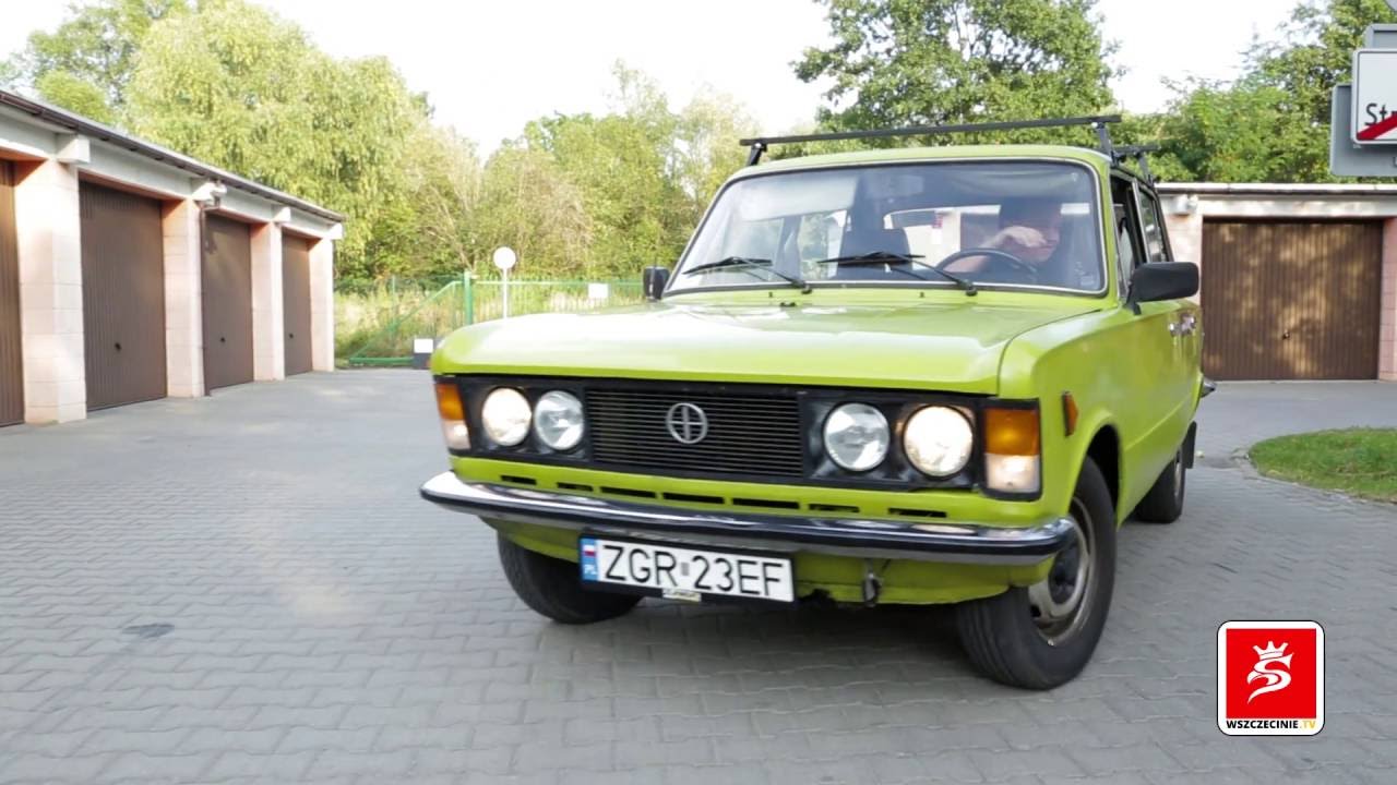 Duży Fiat 125p jedzie na Złombol Szczecin YouTube