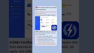 How to Recover Files from an Empty External Hard Drive? #externalharddrive #recovery #data