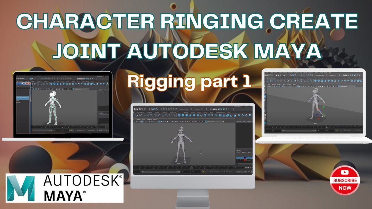Character ringing create joint Autodesk Maya | Rigging part1 ...