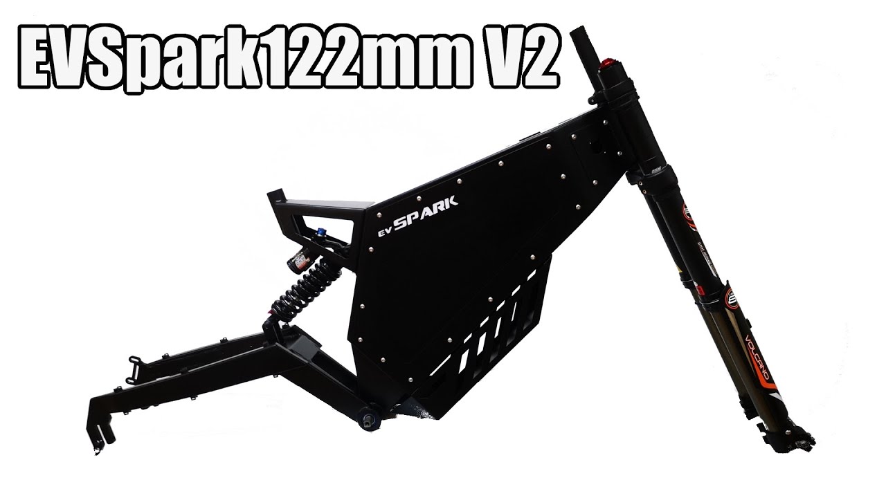 EVSpark 122mm V2 nowy model ramy eBike new eBike frame - YouTube