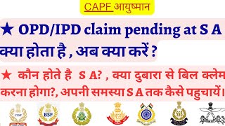 What is Claim pending at SA? What to do now? Should I claim the bill again? Who is SA?