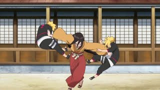 Hanabi accepts Naruto's request and shows him the power of Byakugan!┃Boruto seeing Very Angry mother