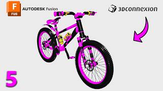 Fusion 360 Fast and Easy Quick Start Guide |3DConnexion Space Mouse | Mountain Bike Tutorial-Part 5
