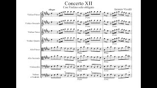 Antonio Vivaldi - Violin Concerto in E major RV 265 (Sheet Music Score)