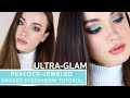 Ultra-Glam! Peacock-Jeweled Teal/Neutral Smokey Eyeshadow Tutorial // Keren Louis