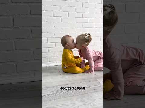 Cute Babies Kissing Baby Kiss Cute Viral Viralvideo Babylover Babylaugh Shorts