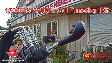 Loader Solenoid 3rd Function: Massey Ferguson 1700E & 2700E Series