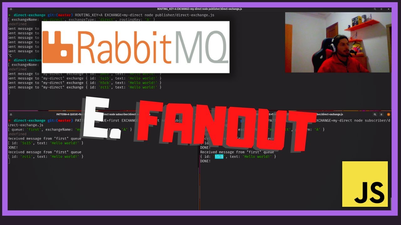 RabbitMQ Exchange FANOUT 🚀 TODO para TODOS ️ AMQP en Node.JS [ESPAÑOL ...
