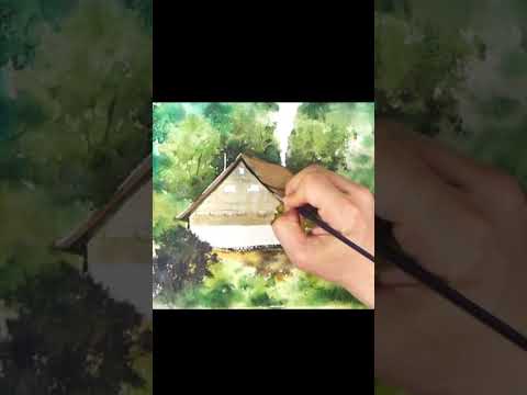 #<strong>shorts</strong> Without <strong>Sketch</strong> ​Landscape Watercolor - ​place to stay ​( ​color mixing) NAMIL