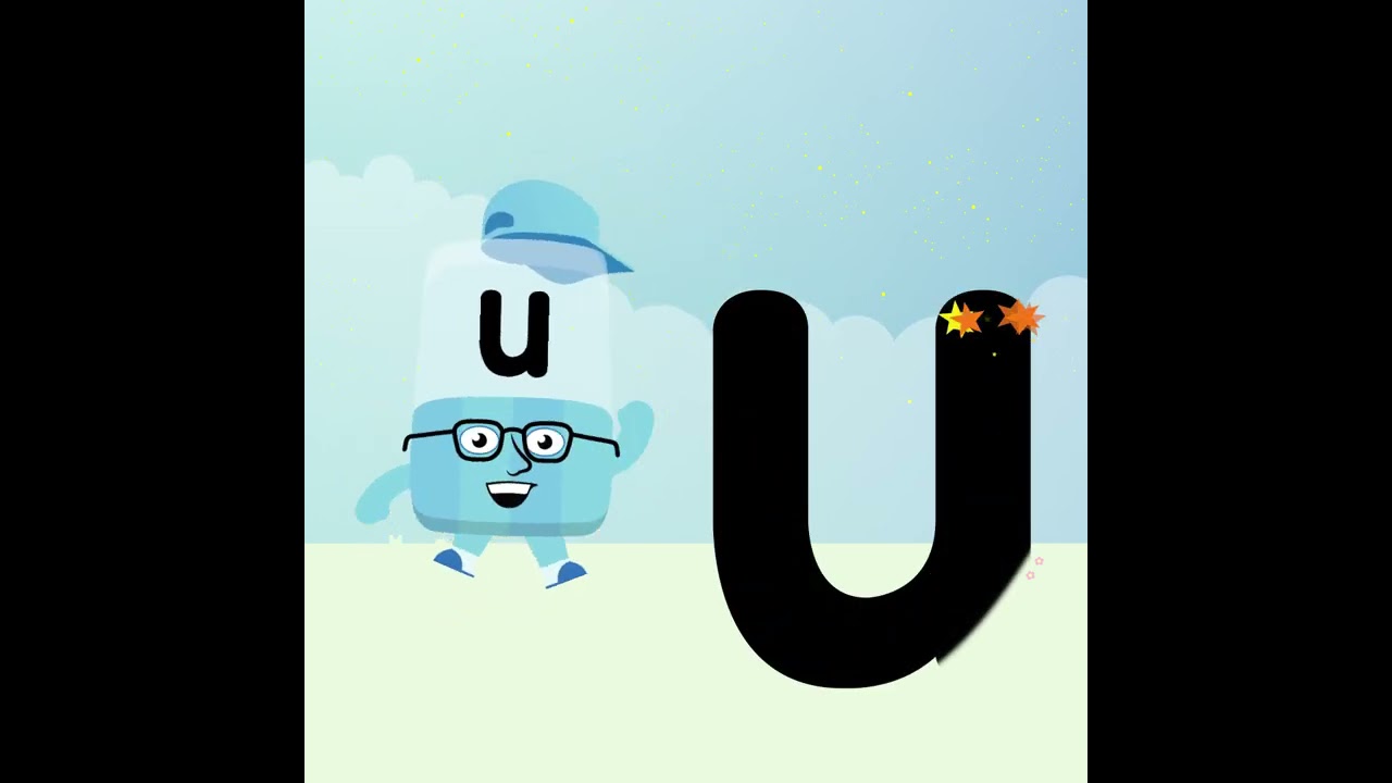  Officialalphablocks Learn How To Write The Letter U Straight Line App