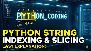 Indexing and slicing of strings in python | Python Series #6