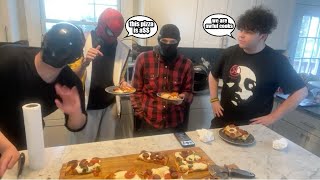 Making pizza IRL with my online friends