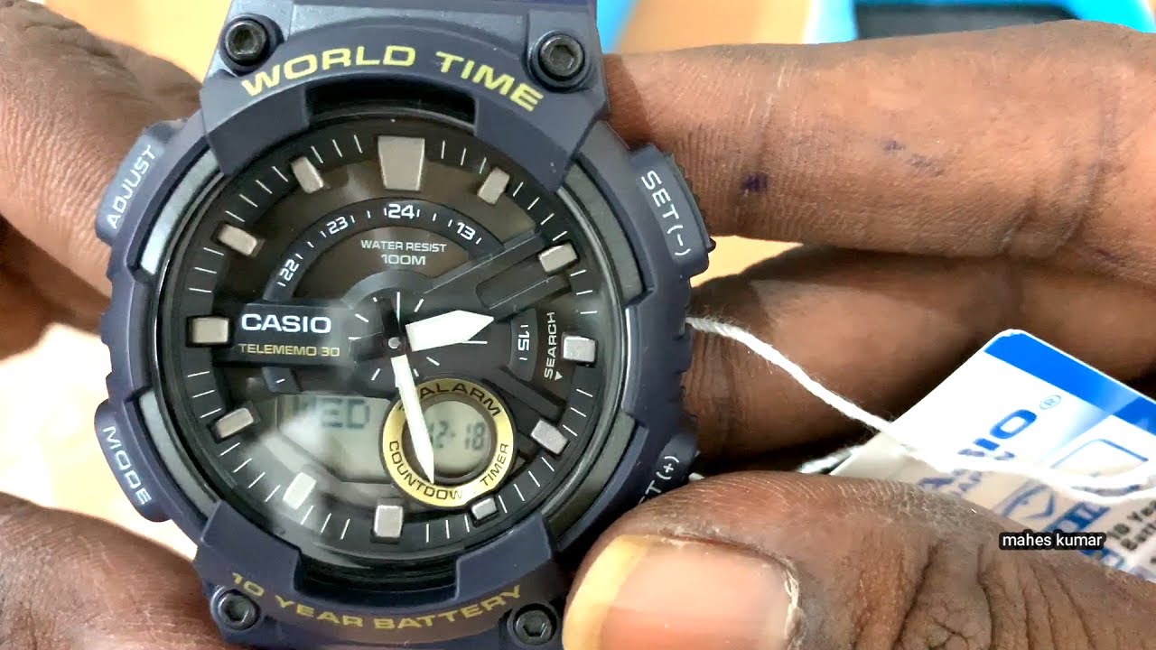Casio 5479 watch Unboxing a Casio with а telememo complication - YouTube