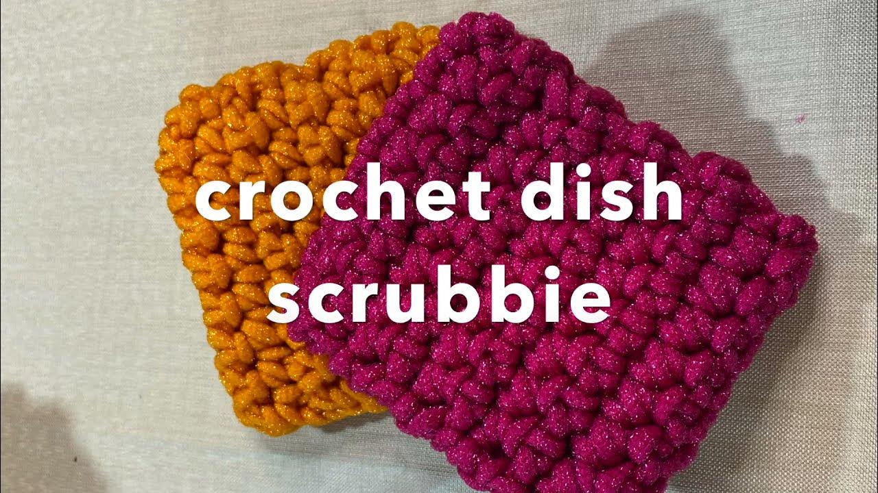 Fun Crocheted Textured Dish Scrubber / Scrubby / Scrubbie Tutorial  #LionBrand 