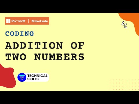 Coding Addition of Two Numbers on Makecode Arcade || Makecode || Coding || Block Coding || Python