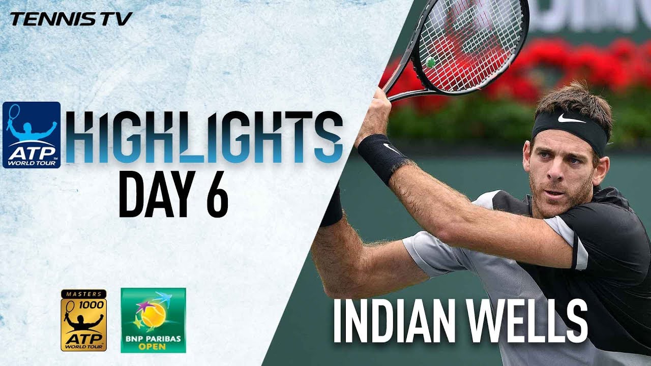 Highlights: Del Potro Beats Ferrer, Raonic Advances In Indian Wells 3R 2018
