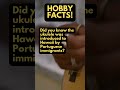 HOBBY FACTS! Did you know the ukulele was introduced to Hawaii by Portuguese immigrants?