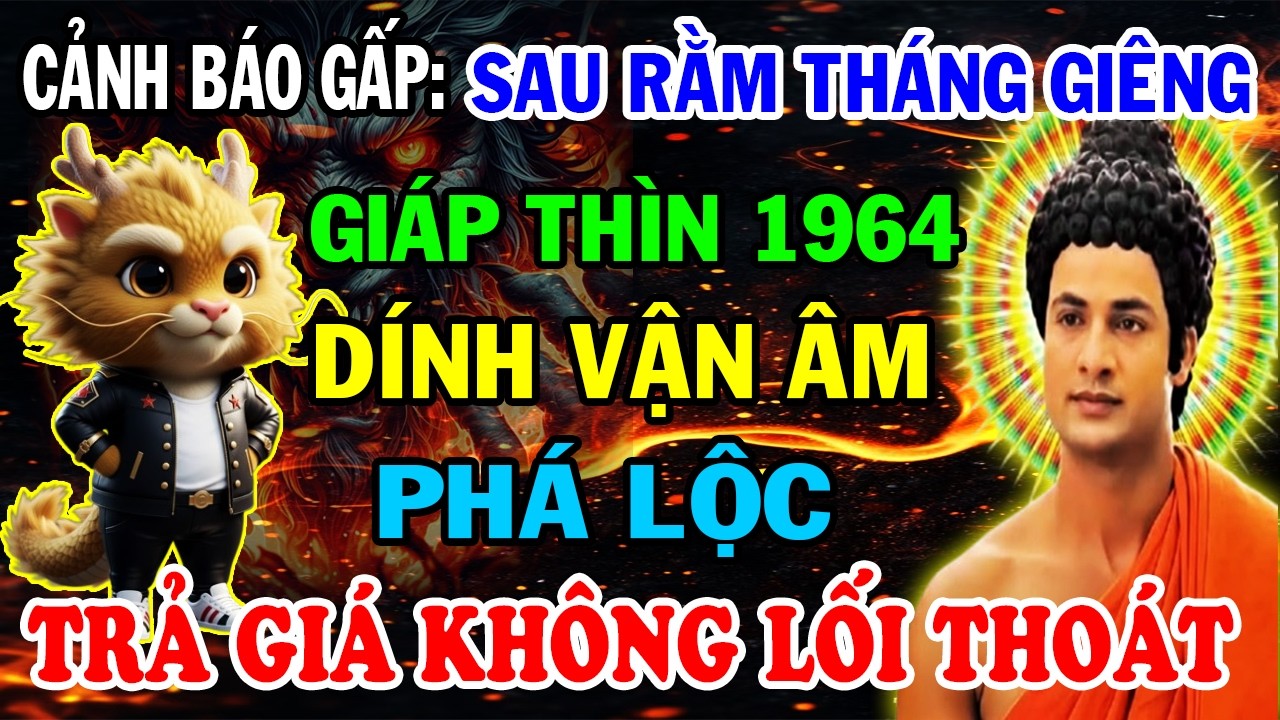 Cảnh Báo Gấp: Giáp Thìn 1964 Sau Rằm Tháng Giêng  Dính Vận Âm Phá Lộc, Trả Giá Không Lối Thoát