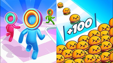 Food Run Vs Layer Man Run 3D Walkthrough All Levels Android iOS Gameplay LM1