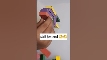 Balance Wooden blocks challenge 😳😳#shorts #challenge #youtube shorts #play #creative #fun