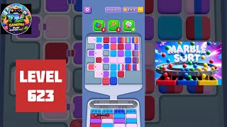 Marble Sort Level 623 - How to Beat and Which Moves to Make First! Step-by-Step Walkthrough! 