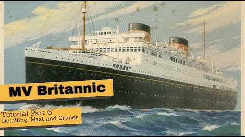 Minecraft MV Britannic tutorial part 6 (Detailing, Mast and Cranes)