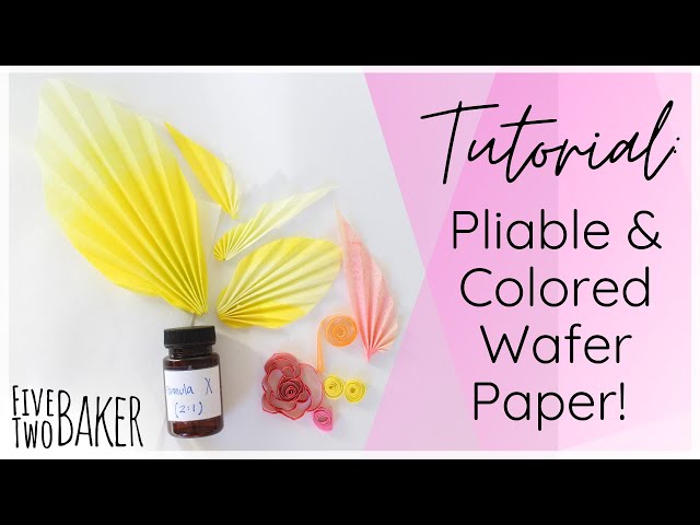 Wafer Paper Conditioning Tutorial ⎸How to Use Edible Wafer Paper on Cakes 