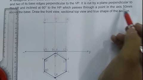 Section of Solids problem 5 (Tamil)